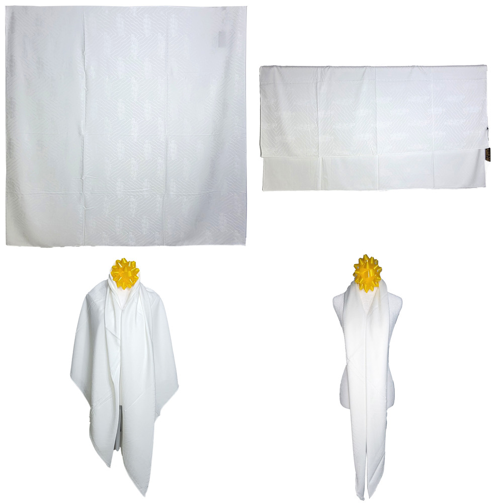 NWT Double Sided Silk Scarf 53"x53" Large Square Shawl Wrap XiangYunSha 35071